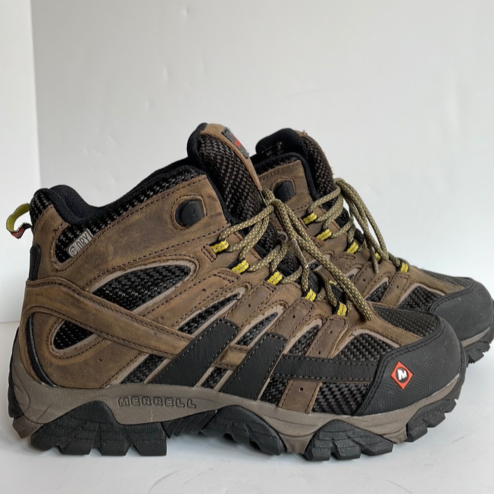 Merrell Moab 2 Ventilator Mid Waterproof Work Boot Wide Width size 8 1/2